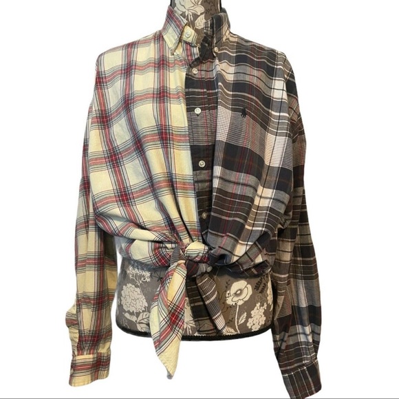 Ralph Lauren Reworked Button Down Women's Oversized - Picture 1 of 4
